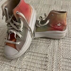 Converse allstar girls Chuck Taylor platform Multicolor High-Top Sneakers